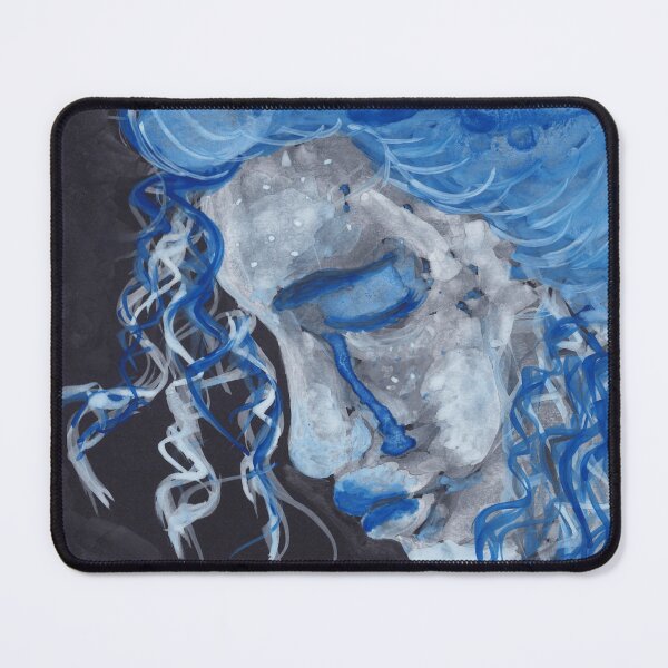 Item preview, "Feeling blue" A Watercolor Painting done on Black Paper. designed and sold by Lunardreams54.