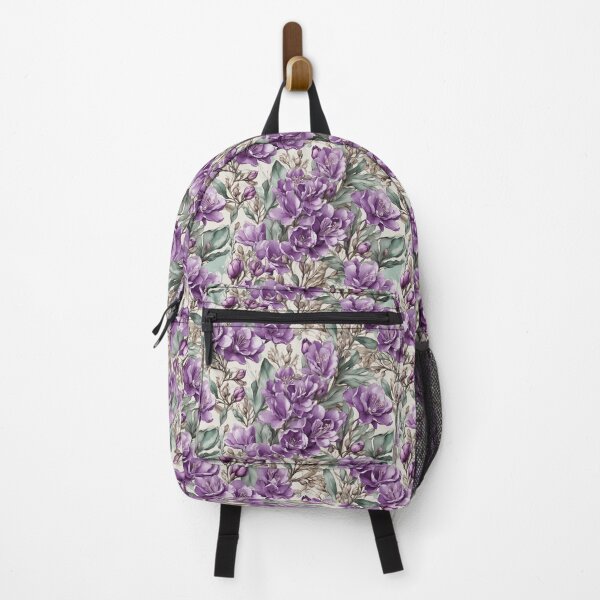 Item preview, Floral Pattern of Purple Freesias designed and sold by FlowerMeFlorals.