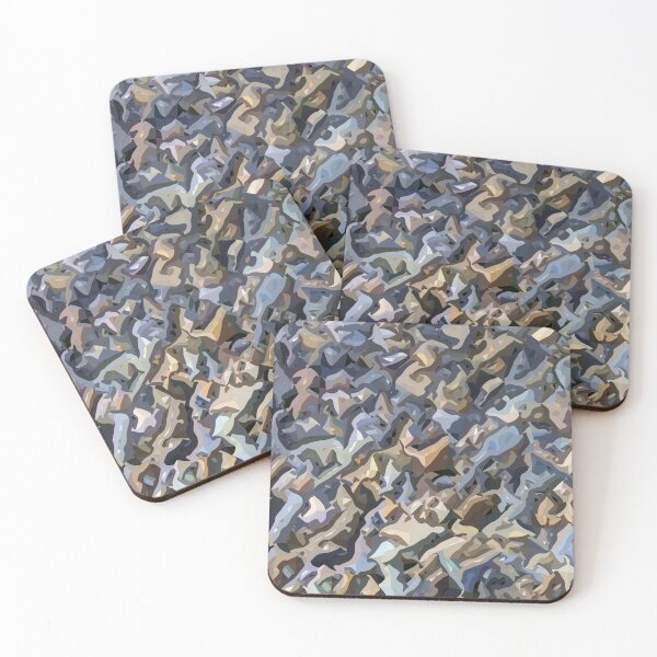 Item preview, Angular digital pastel pebbles designed and sold by stevepaint.