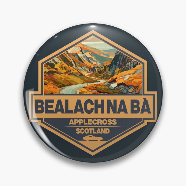 Item preview, Bealach na Bà Scotland Travel Art Badge designed and sold by KrisSidDesigns.