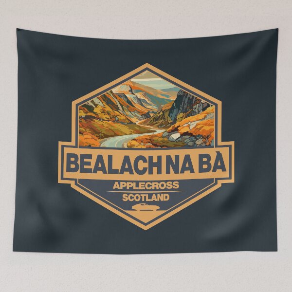 Item preview, Bealach na Bà Scotland Travel Art Badge designed and sold by KrisSidDesigns.