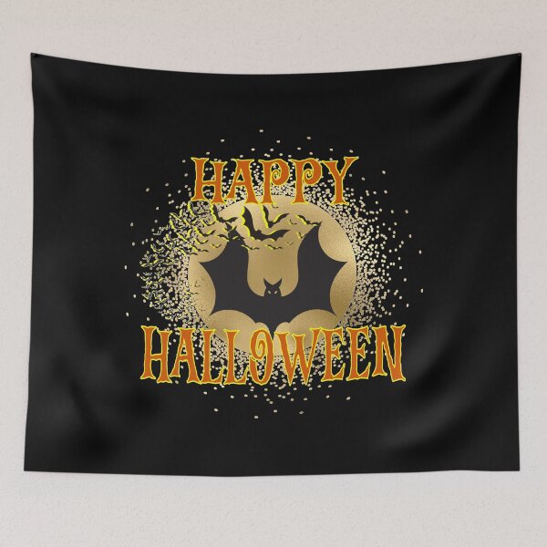 Item preview, Happy Halloween With Bats - Under the Moon's Spell, Halloween Beckons! designed and sold by MysticOzzy.