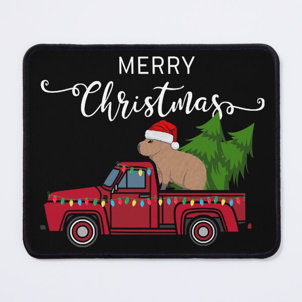 Item preview, Capybara Christmas Ornament Truck Tree Funny Xmas Gift Design designed and sold by EmiAndMike.