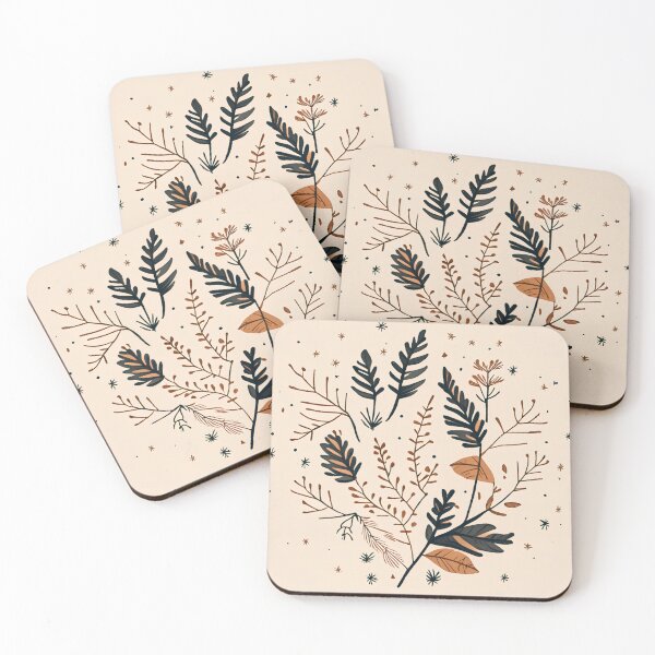 Item preview, Winter Pattern Design: Fir Branch, Snowflakes  designed and sold by DesignscapeWCF.