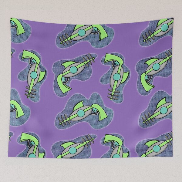 Item preview, Laser Gun pattern on purple designed and sold by Quick Brown Fox Canada.