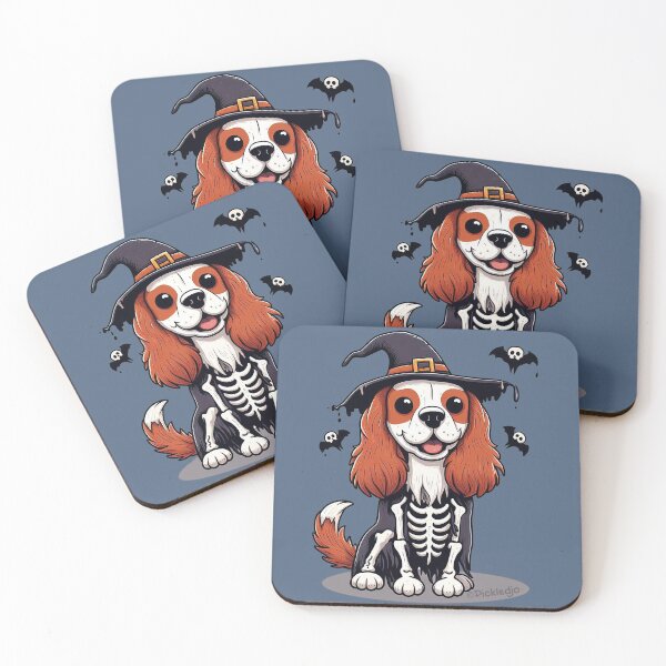 Item preview, Halloween King Charles Cavalier Spaniel Painting designed and sold by FunnehGacha.
