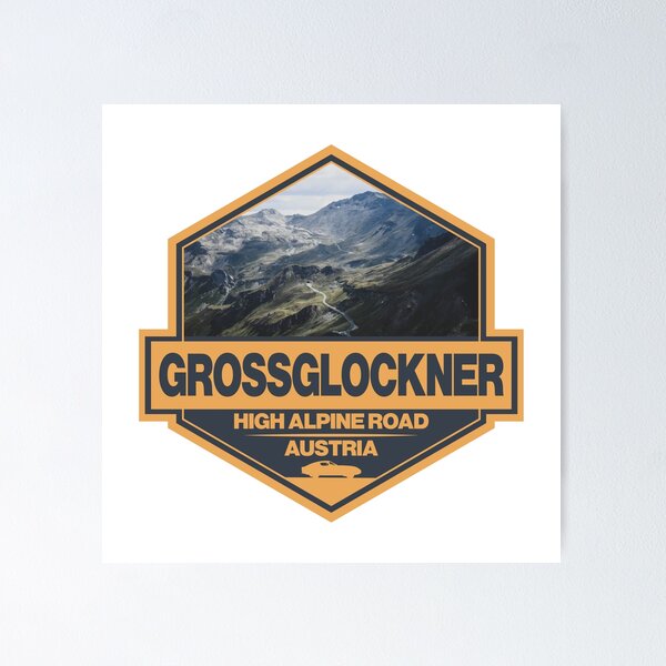 Item preview, Grossglockner Austria Travel Art Badge designed and sold by KrisSidDesigns.