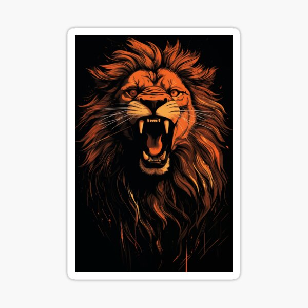 Lion Roaring Art for Sale - Pixels