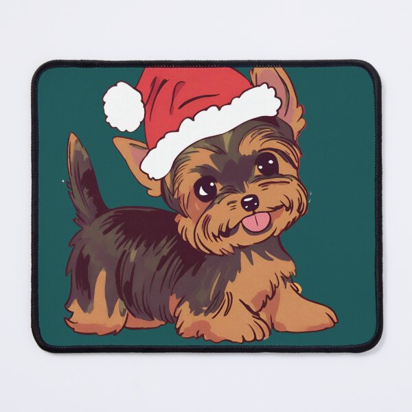 Item preview, Christmas Yorkie Puppy designed and sold by Confettics.