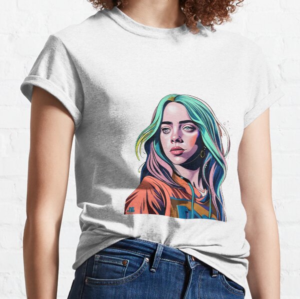 Aperçu de l'œuvre Fan art Billie Eilish créée et vendue par Callmepretty-.