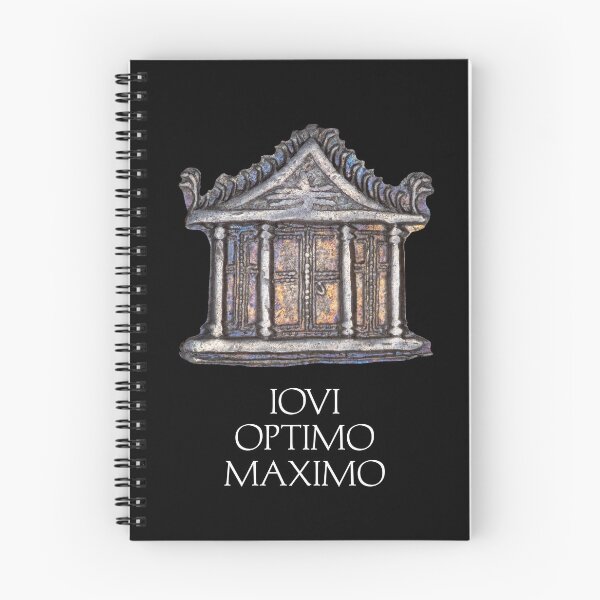 Item preview, Temple of Jupiter with Latin phrase 'Iovi Optimo Maximo' designed and sold by OptimoPrincipi Roman Coins.
