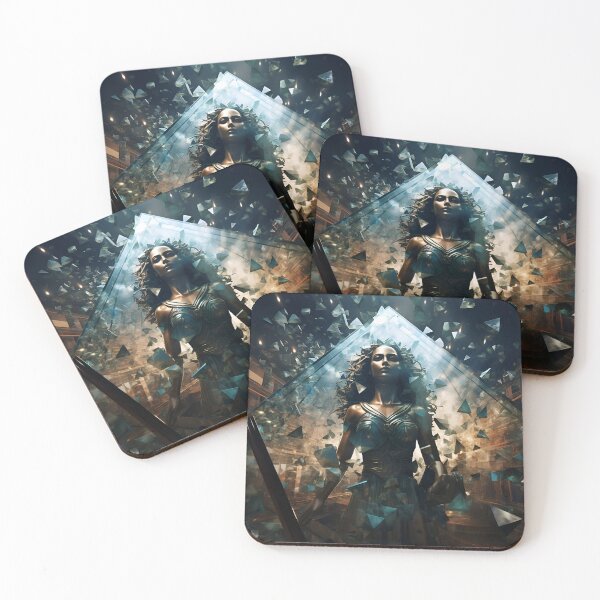 Item preview, Womanpower per futuristic digital art designed and sold by AI-Only Creations.