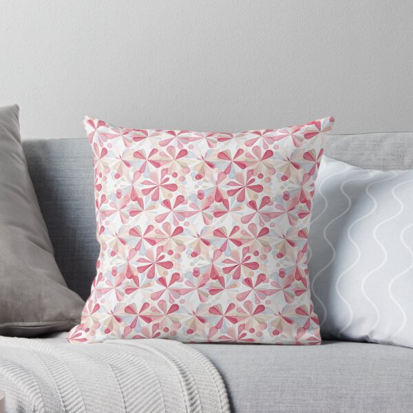 Item preview, Pink blue abstract flowers designed and sold by Natalia Ruzhyna.