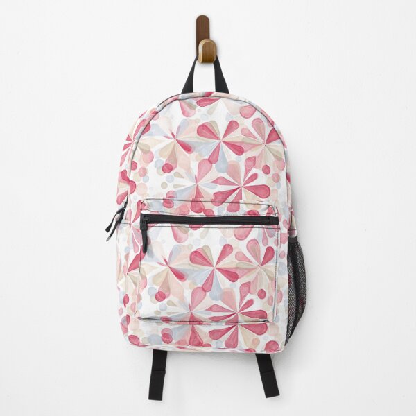 Item preview, Pink blue abstract flowers designed and sold by Natalia Ruzhyna.