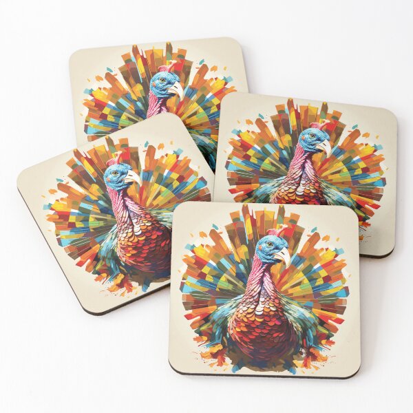 Item preview, Disco Bird: Technicolor Turkey designed and sold by AnnDard.
