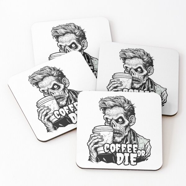 Item preview, Zombie Coffee or Die reverse colors designed and sold by AngelinaBezm.