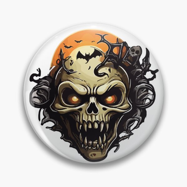 Item preview, Terrifying Skull appears on Halloween designed and sold by AlejaJorgeShop.