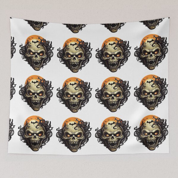 Item preview, Terrifying Skull appears on Halloween designed and sold by AlejaJorgeShop.