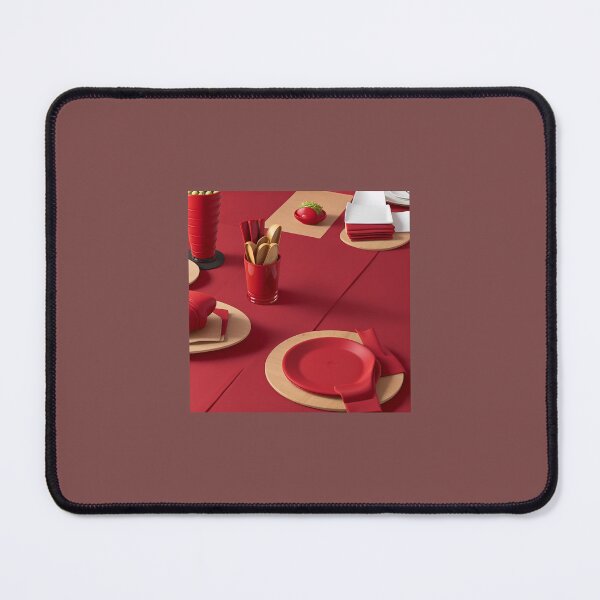 Item preview, Red Elegance: Vibrant Table Mat designed and sold by Chukszy1.