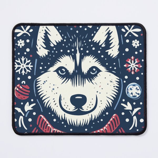Item preview, Merry Christmas Siberian Husky Cute Puppy Pet Fashion Gift for Dog Lovers [type 2] designed and sold by Magikdog.