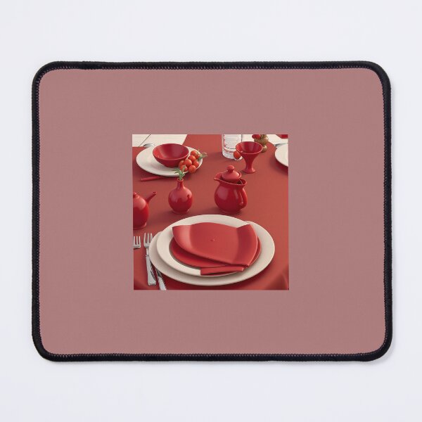 Item preview, Red Elegance: Vibrant Table Mat designed and sold by Chukszy1.