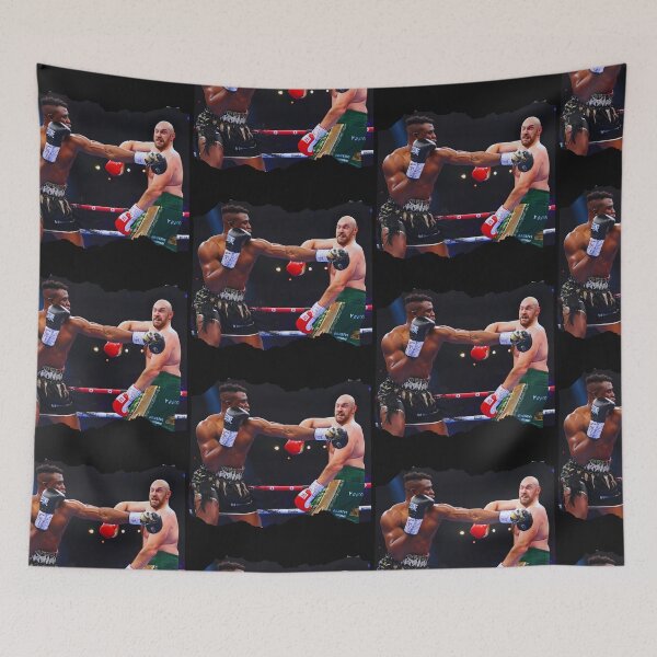 Item preview, FRANCIS NGANNOU KICKS TYSON FURY TO THE GROUND designed and sold by SphinxStore.
