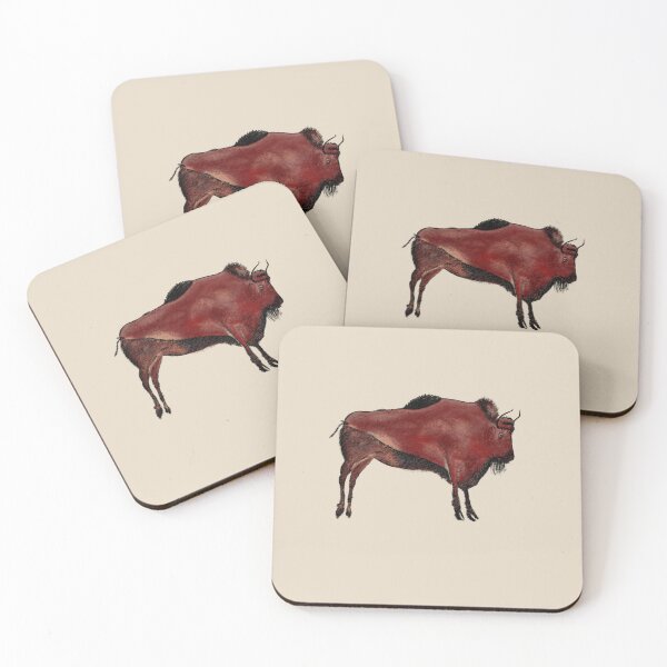 Item preview, Stone Age Bison cave painting with red ocher from Altamira designed and sold by archbestos.