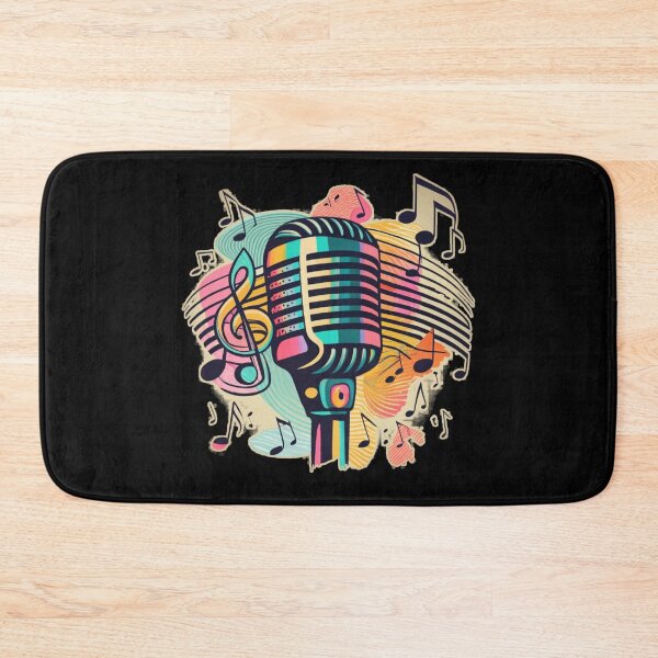 Item preview, Colorful Old Microphone designed and sold by Daria-Shop.