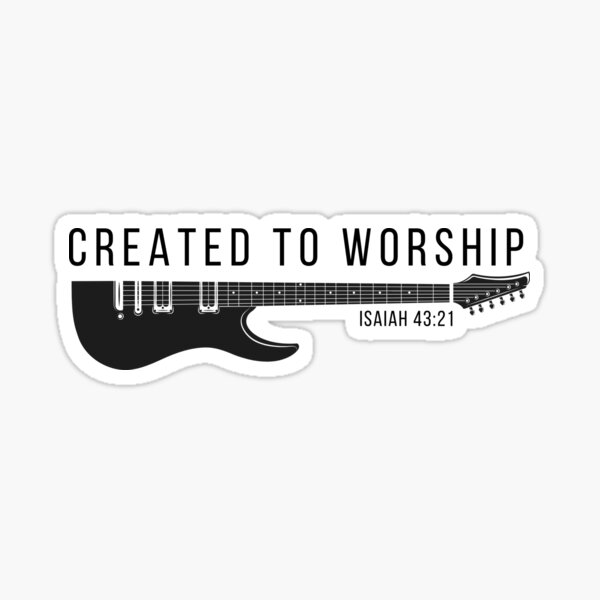 Item preview, Music Created to Worship Guitar Christian designed and sold by sjohnson70.