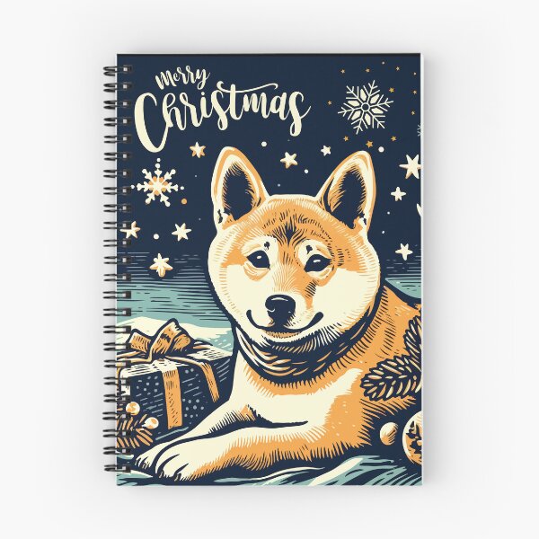 Item preview, Merry Christmas Shiba Inu Cute Puppy Pet Fashion Gift for Dog Lovers [type 1] designed and sold by Magikdog.