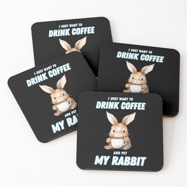 Item preview, I just want to drink coffee and pet my rabbit designed and sold by in-leggings.