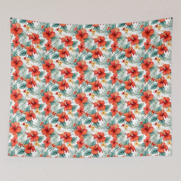 Item preview, Tropical Elegance: A Vibrant Watercolor Tribute to Hibiscus designed and sold by qoodesignstudio.