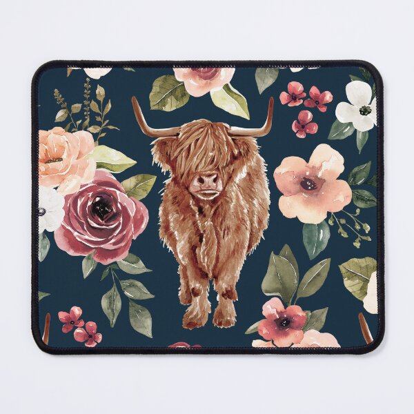 Item preview,  Highland Cow Floral designed and sold by cateandrainn.
