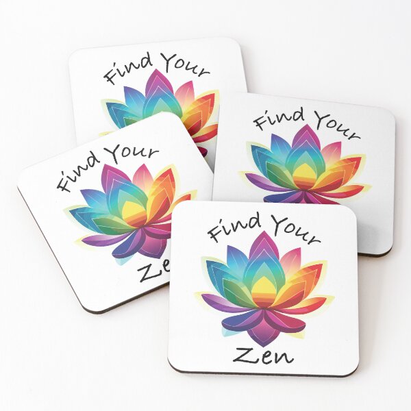 Item preview, Find Your Zen Colorful Lotus Flower Graphic designed and sold by dadp616.