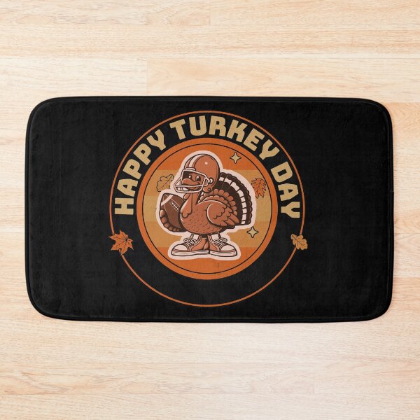 Item preview, "Happy Turkey Day" Football Turkey Mascotte designed and sold by shirtsmugslife.