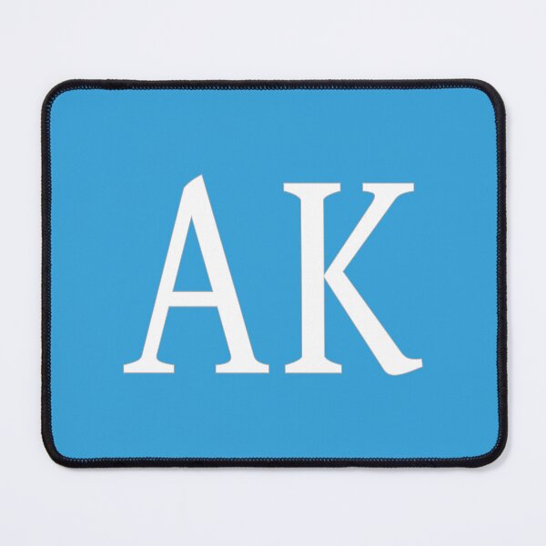 Artikelvorschau, AK-Initialen-Monogramm-elegante weiße Buchstaben entworfen und verkauft von Jeallan Designs.