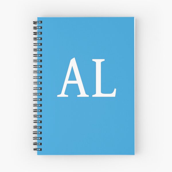 Item preview, AL Initials Monogram Elegant White Letters designed and sold by Jeallan Designs.