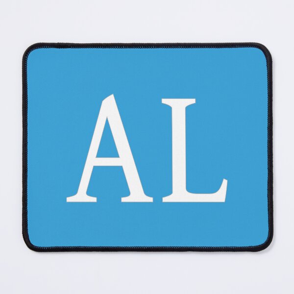 Item preview, AL Initials Monogram Elegant White Letters designed and sold by Jeallan Designs.