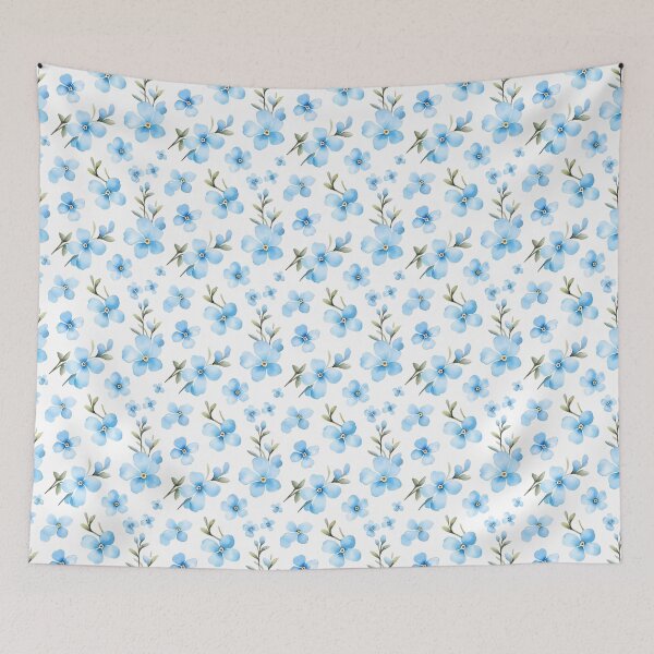 Item preview, Whispering Memories: A Delicate Watercolor Tribute to Forget-Me-Not designed and sold by qoodesignstudio.