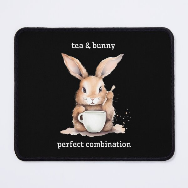 Item preview, bunny and tea - perfect combination designed and sold by in-leggings.