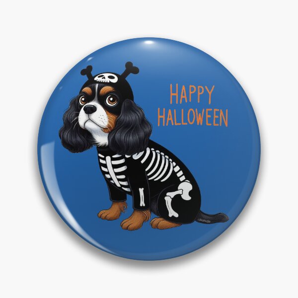 Item preview, Happy Halloween King Charles Cavalier Spaniel  designed and sold by FunnehGacha.