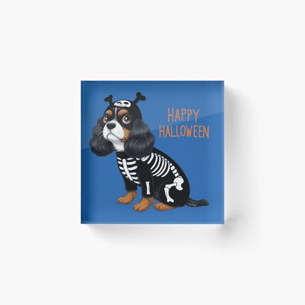 Item preview, Happy Halloween King Charles Cavalier Spaniel  designed and sold by FunnehGacha.
