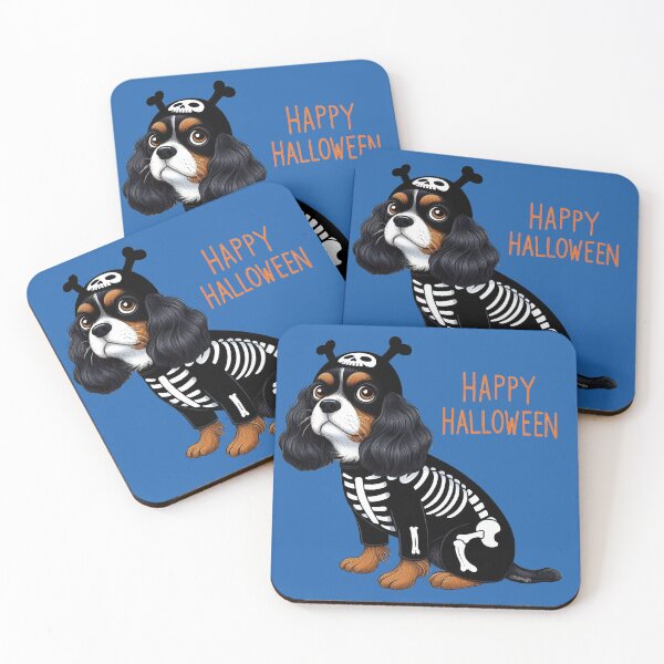 Item preview, Happy Halloween King Charles Cavalier Spaniel  designed and sold by FunnehGacha.
