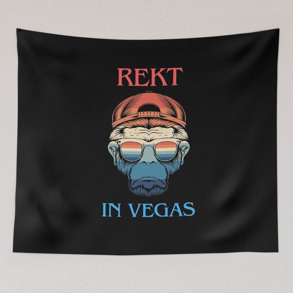 Item preview, Rekt In Vegas With The Grumpy Monkey designed and sold by MarieSusan.