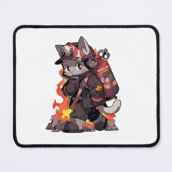 Item preview, Fearless Feline Firefighter Conquering Chaos designed and sold by NovaGenArt.