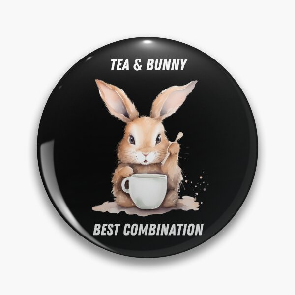 Item preview, bunny and tea - best combination designed and sold by in-leggings.