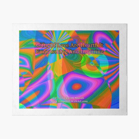Gifts Of Love Are Heartfelt Art Board Print