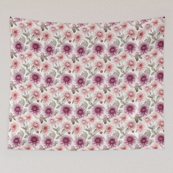 Item preview, Radiant Petals: A Captivating Watercolor Celebration of Dahlia designed and sold by qoodesignstudio.