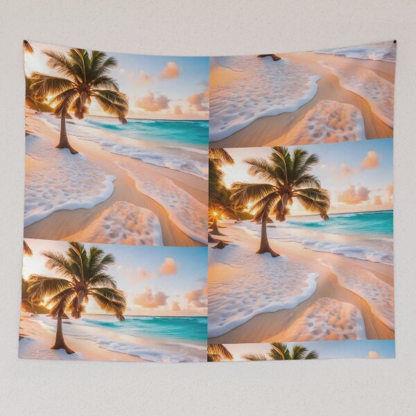 Item preview, Summer vibes with sandy beaches and palm trees designed and sold by Valdilana.