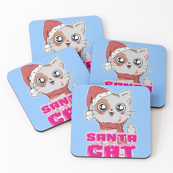 Item preview, Santa cat, kawaii, Christmas, Nicholas designed and sold by Mauswohn.